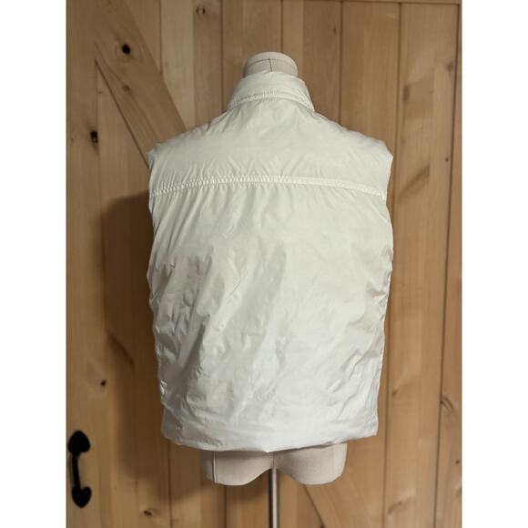 J. Crew | Down Zip Up Puffer Vest in Cream | Size Large - Picture 5 of 11